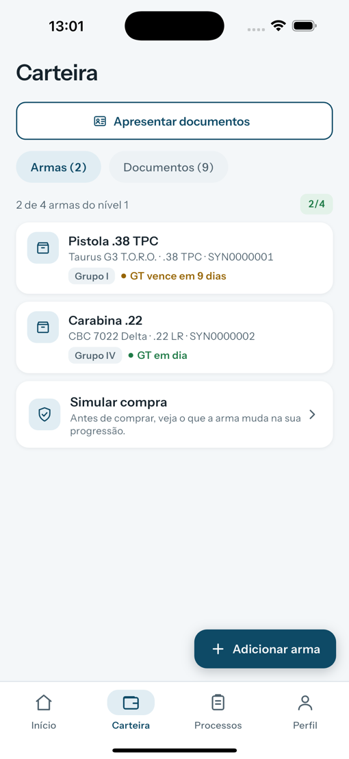 Carteira de armas